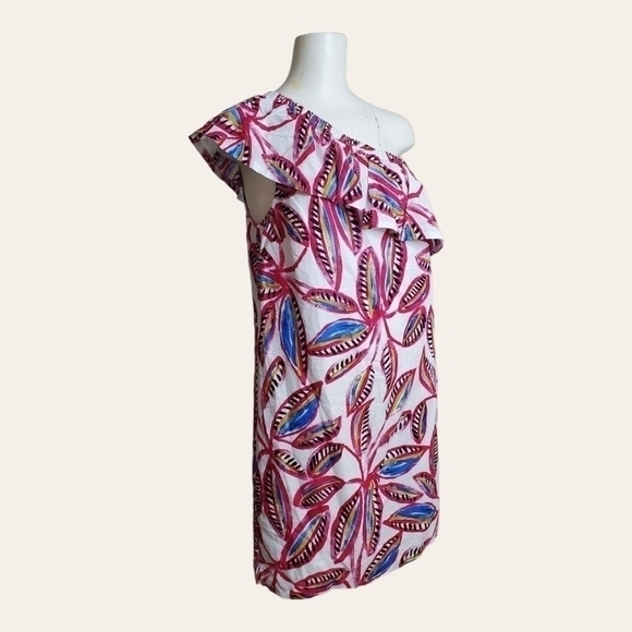 J.crew ONE SHOULDER TROPEZOID DRESS SIZE S - Picture 6 of 9